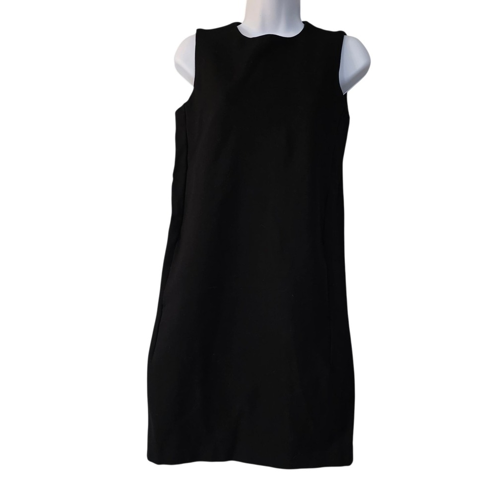 JOE‎ Fresh Black Sheath Dress Sleeveless Knee Length XS/TP Classic Staple LBD